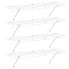 HAUSHOF Closet Shelves Wall Mounted 4-Pack 4 ft x 12in