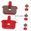 Mikinona 4 Pair Bicycle Brake Pads Mountain Bike Pads Metal