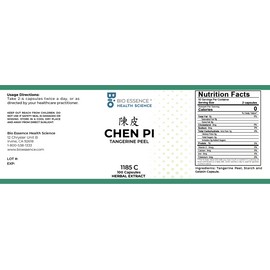 Bio Essence Health Science 1185C Chen Pi, Orange Peel, 100 Capsules/bottl