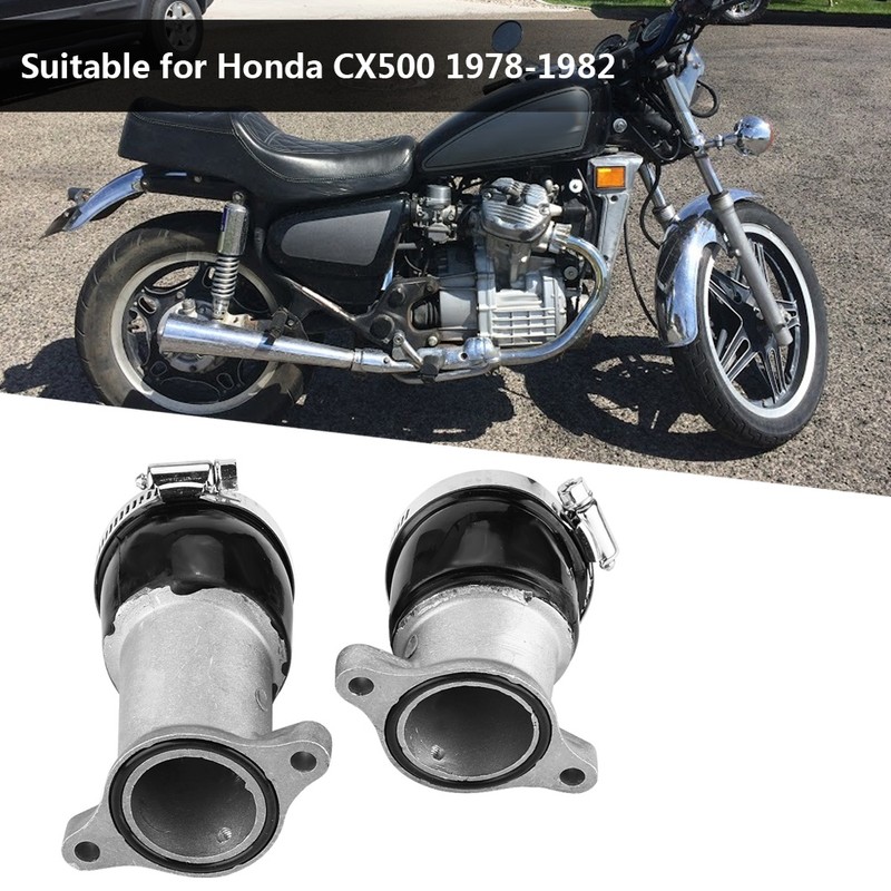 2PCS Aluminum Carburetor Intake Manifold for Honda CX500 1978-1982