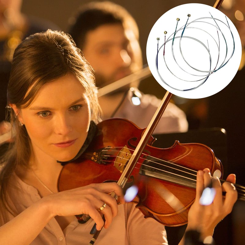 DaKuan 4/4 Full Set Violin Strings + 2 Bow Hair