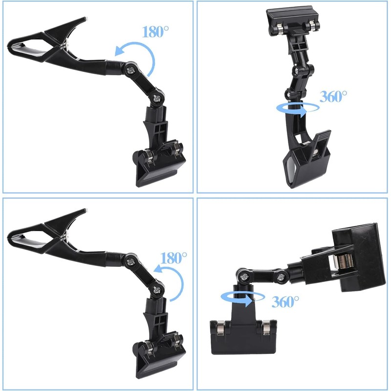 Adjustable Document Holder for Typing, Rotatable Paper Copy Holder Clip,Handy