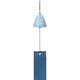 Iwachu 27166 Wind Chime, Bubbles, Silver/Sky Blue, Φ2.0 x (H) 2.0 inches (5 x 5 cm), Nambu Ironware