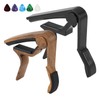2Pcs Guitar Capo Set with 5Pcs Guitar Picks for Acoustic