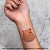 4 x 'Sad Capybara' Temporary Tattoos - Water Resistant, Skin-Safe,