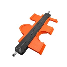 Torfican 12" Widen Contour Gauge Profile Tool with 2 Locks, Extend Aluminum Core Duplicat
