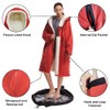 Hiturbo Warm Waterproof Swim Parka: Oversized Hooded Changing Robe -