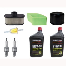 RAParts MIU12554 Filters with Spark Plugs and Oil Kit TY22029 MIU12555 Fits John Deere X300 X300R X304 X310 X320 M802138 6578 AM116304 Fits Kawasaki 11013-7046 11013-7047