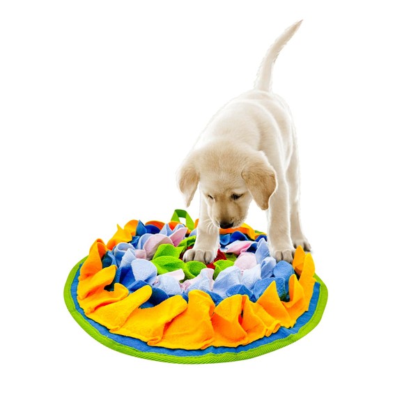 LuckyOpt Slip-Free Dog Snuffle Mat, Dog Feeding Mat Slow Feeder