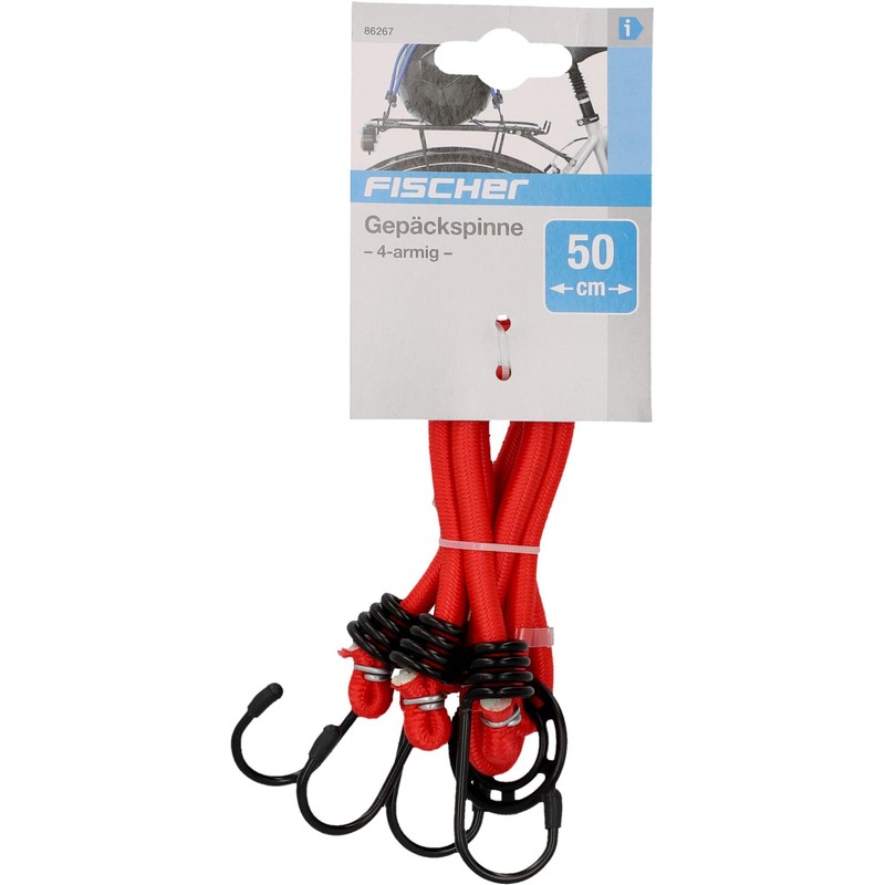 Fischer Fahrrad Spanngurt / Gepäckspinne 4-armig 50cm