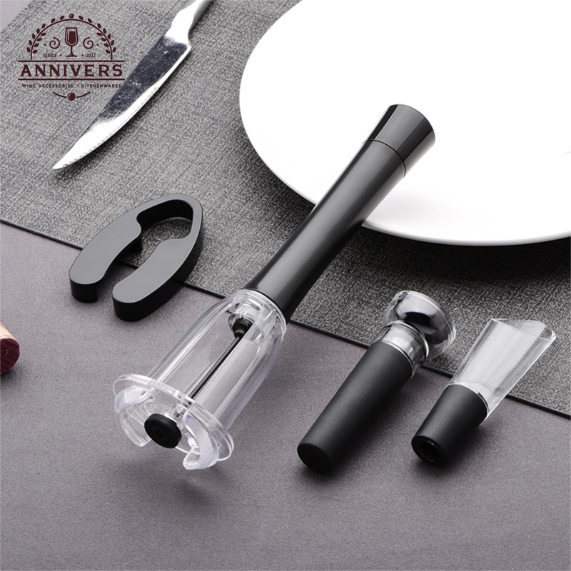 ANNIVERS Air Pressure Wine Bottle Opener Set Pump Wine Opener