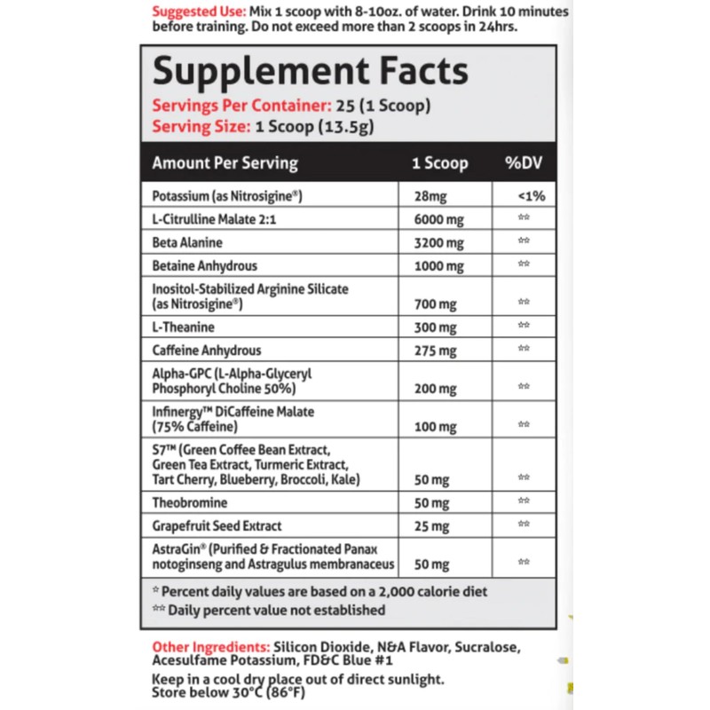 FRONTLINE FORMULATIONS Gauntlet Pre-Workout Powder, Explosive Workouts, Laser Focus, Mid