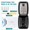 GLIOFLUX Key Safe Outdoor, Key Safe Wall Mounted with 10