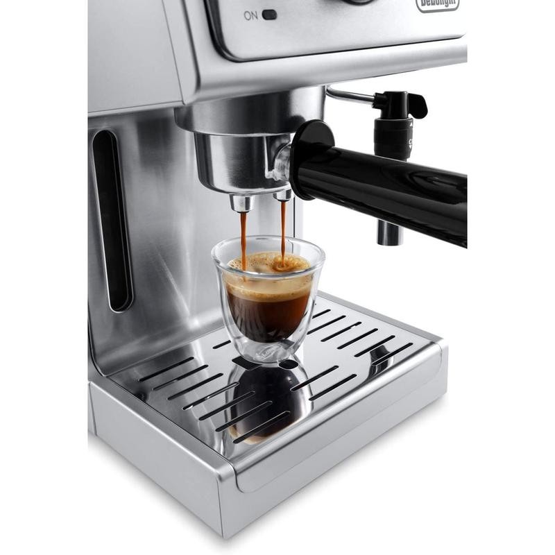 Bar Pump Espresso and Cappuccino Machine, 15", Stainless Steel
