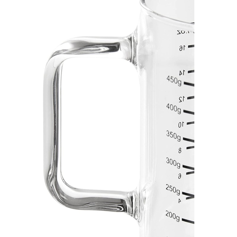 wenco 555067 Glass Measuring Jug Two Scales and Different Units