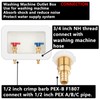 (1 Pack) Lidertik Washing Machine Outlet Box PEX-B with Center