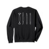 POTTERY TOOLS Clay sculpting tool illustration Meme ON BACK Sweatshirt