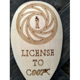 FastCraft JAMES BOND 007 INSPIRED WOODEN BAKING SPOON WOOD KITCHEN COOKING BIRTHDAY PRESENT FAN GIFT