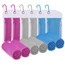 Cooling Towels for Neck and Face - Microfiber Chilly Towel Yoga Towel for Men or Women Ice Cold Towels for Yoga Gym Travel Camping Golf Football & Outdoor Sports