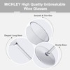 MICHLEY Floating Wine Glasses for Pool 17.5 OZ Unbreakable Tritan