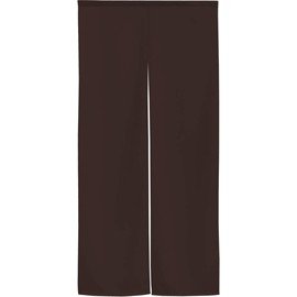 Noren, Flameproof, Plain, 14 Colors, Size Divider, Half Noren, Flameproof Plain, Width 29.5 x Length 59.1 inches (75 x 150 cm) (Dark Brown 11870)