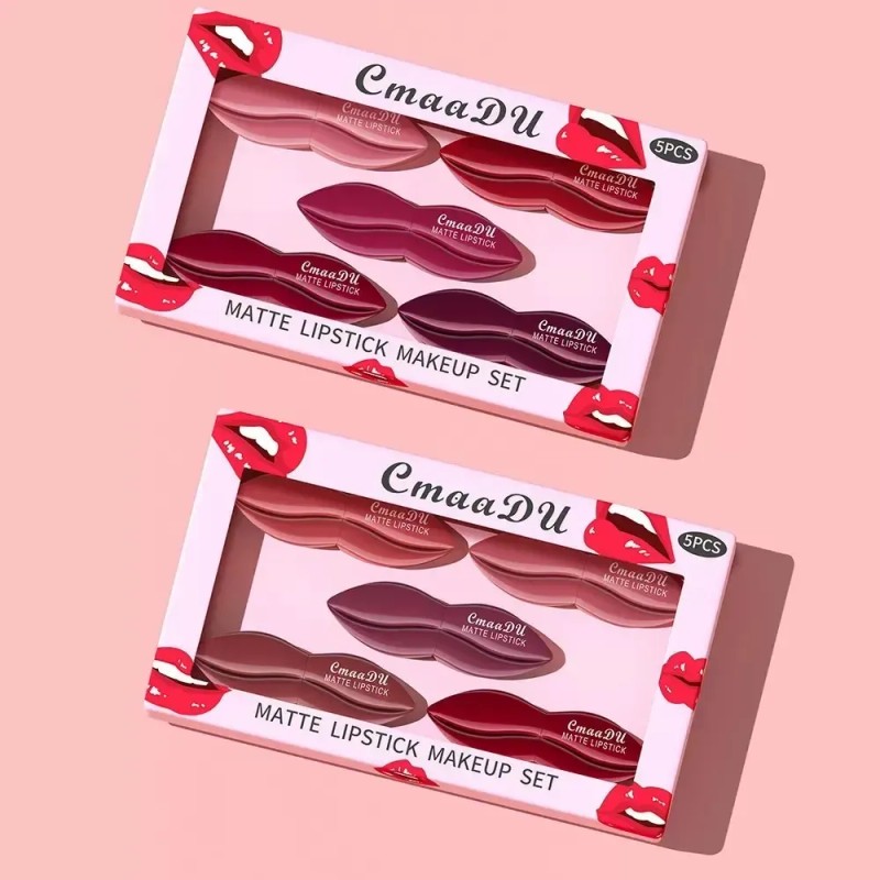 087 Cmaadu 5 Labiales Mate Fáciles De Aplicar Y Nn