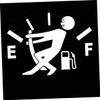 BUGUUYO Funny Car Stickers Empty Gas Sticker High Gas Consumption