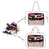 ZTUJO Purse Organizer Insert, Felt Bag Organizer with Metal Zipper,