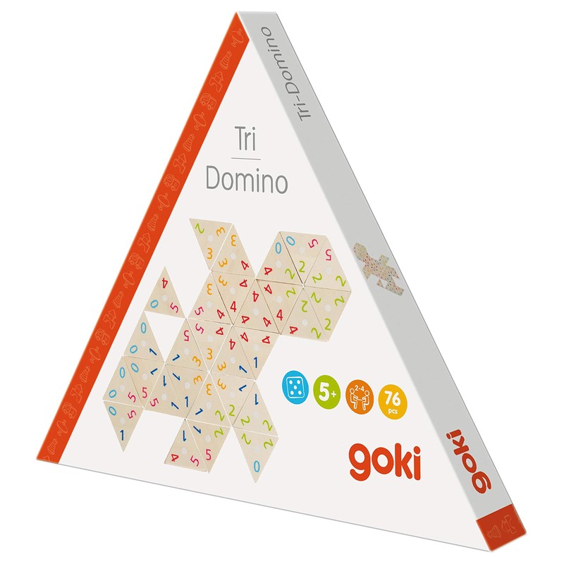 Goki 56894 Tri-Domino Game, Mixed