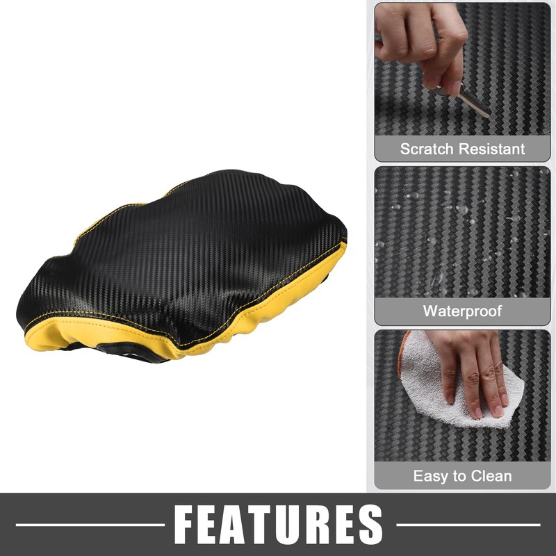 A ABSOPRO Center Console Cover Pad Waterproof Armrest Cover Protector