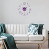 SPORTARC Modern DIY 3D Wall Clock Silent Frameless Design Home