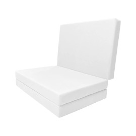 Danfuton Twin Trifold Foam Bed, Shikibuton, Sleepover Ottoman Mattress 4x39x 75 White