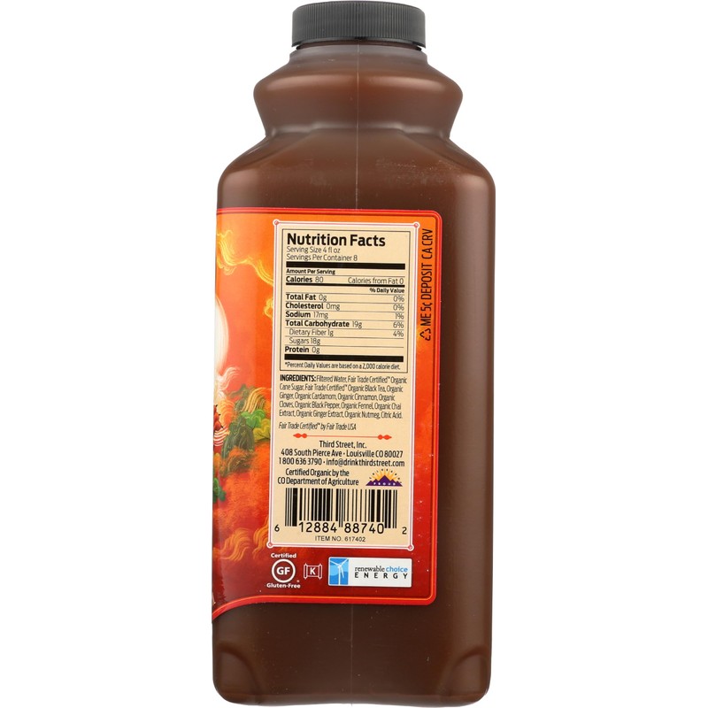 Third St Chai, Dragon Tongue Ginger, 32 Fluid Ounce