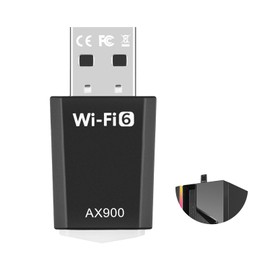 Wifi Dongle, WiFi 6 AX900 USB Wifi Adapter Dual Band USB Adapter Mini Wireless Network MU-MIMO Internet Dongle 5GHz 600Mbps & 2.4G 286Mbps Compatible with Windows 11/10/7 PC Desktop Laptop
