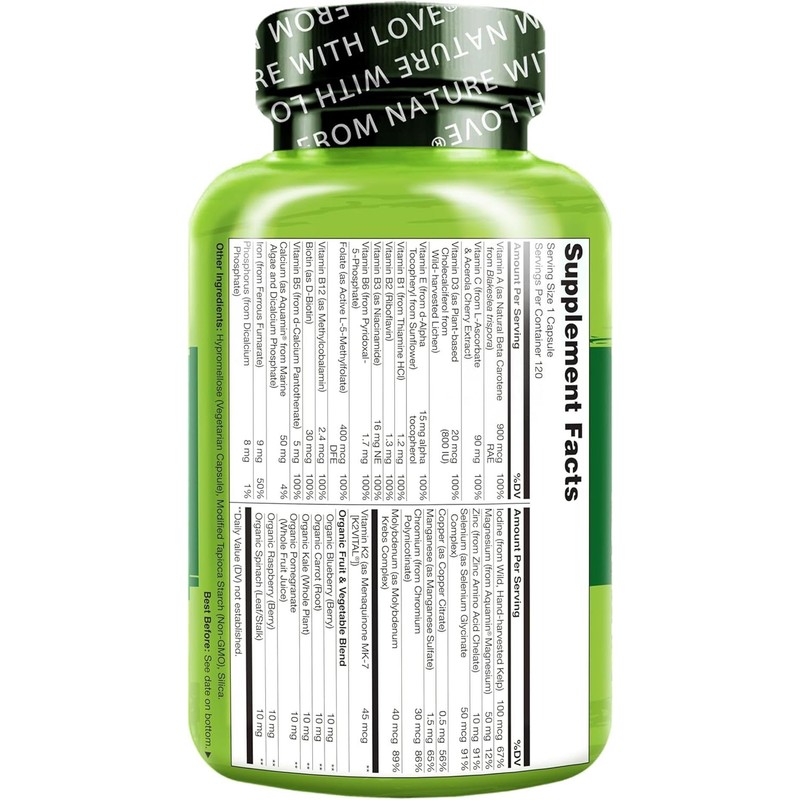 Women's Multivitamins (One a Day) | 30 Essential Vitamins, Minerals,