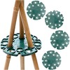 ieron 4 Pieces Wigwam Pole Grips Support Rings for Peas,