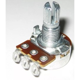 Unbranded Linear ( B ) Taper 5k Ohm Potentiometer - 6mm ( 1/4" ) Shaft - 1/8 Watt 5000 Ohm