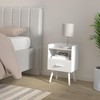 Yoobure Modern Nightstand with Drawer, Bedside Tables, Mid Century Nightstands