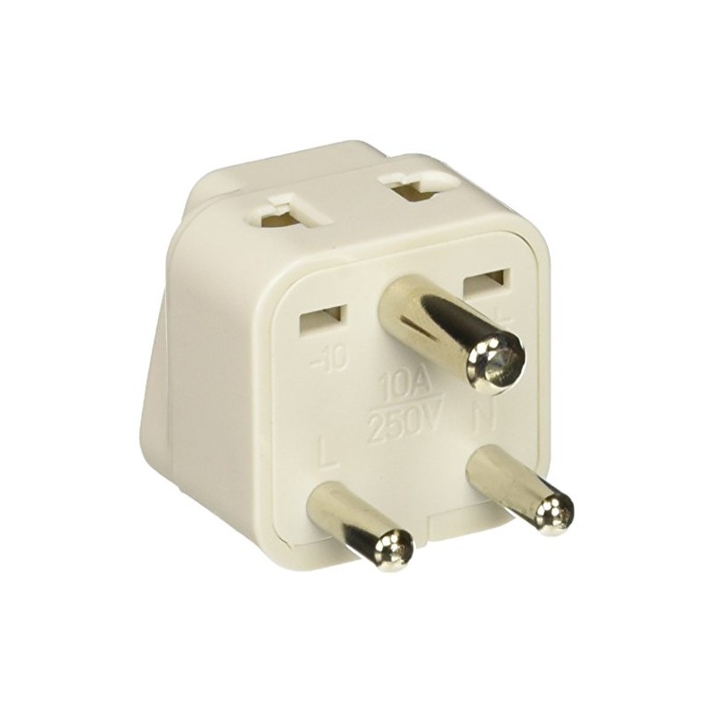 Ckitze BA10-2PK 2 in 1 USA to India Adapter Plug