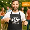 MoonWorks® BBQ Apron with Saying Grillseargent Born to Grill-Geschenke Men