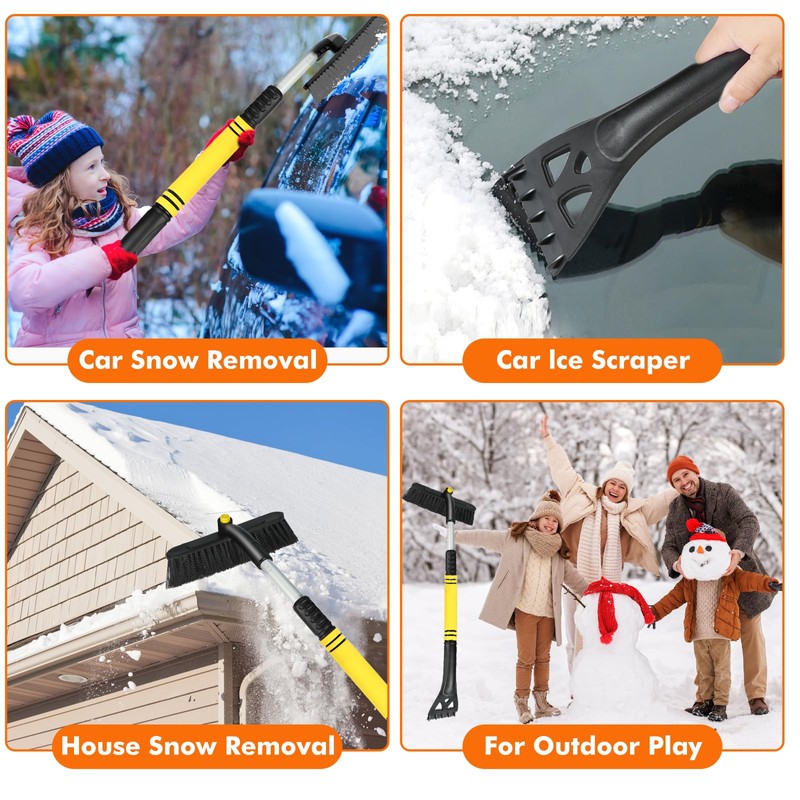 HO-SFSM Car Ice Scraper with Broom