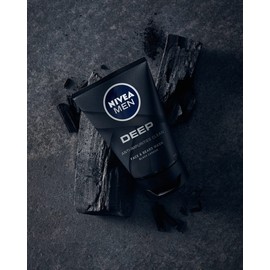 NIVEA MEN Erkek Yüz ve Sakal Temizleme Jeli Deep Dimensiın 100 ml, Aktif Karbon, Cilt Arındırıcı