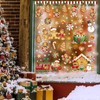 JarThenaAMCS 9 Sheets Christmas Window Cling Stickers Gingerbread Man Peppermint