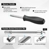 sourcing map 1/4" Drive Spinner Handle Chrome Vanadium Steel Drive