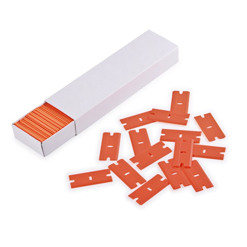 EHDIS Plastic Razor Blades 100 PCS Double Edged Blade for
