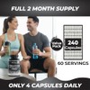 Creatine Monohydrate 240 Vegan Capsules – 3000mg per Serving |