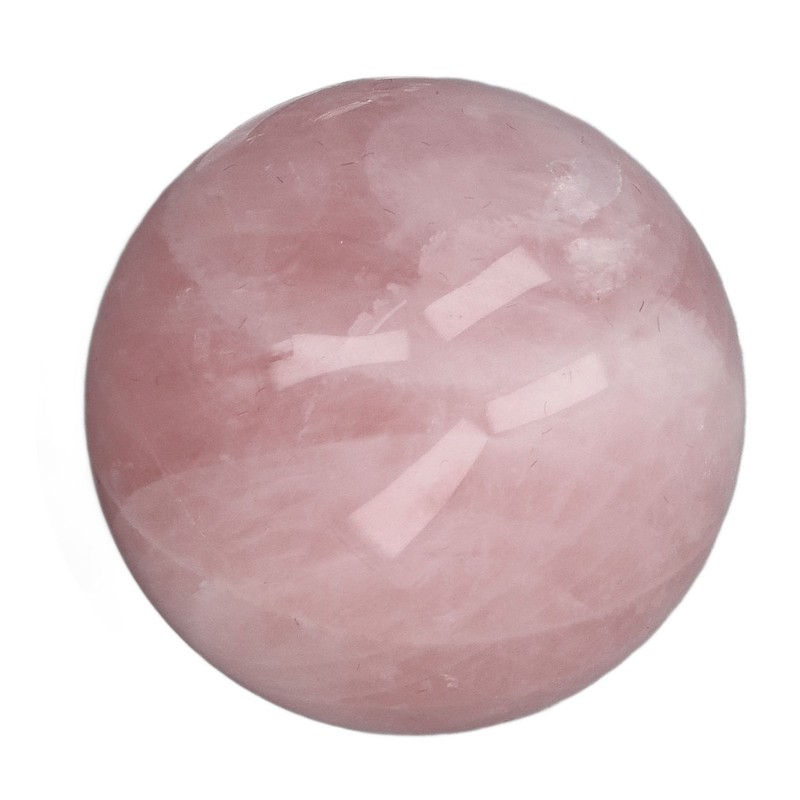 Pink Crystal Ball 2 Inch Natural Rose Quartz Sphere Ball