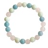 Gemstone Beaded Bracelet, Multicoloured, 10.16 cm Diameter