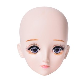 Ipetboom Eyelash Extension Training Head Mold for Beginners Realistic Makeup Practice Tool