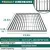 23.6x23.6 Galvanized Steel Drain Grate, B125 Class Sewer Grate, Weather-Resistant